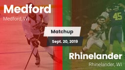 Matchup: Medford vs. Rhinelander  2019