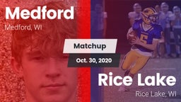 Matchup: Medford vs. Rice Lake  2020