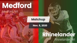 Matchup: Medford vs. Rhinelander  2020