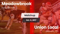 Matchup: Meadowbrook vs. Union Local  2017