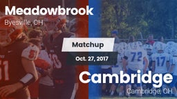 Matchup: Meadowbrook vs. Cambridge  2017