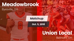 Matchup: Meadowbrook vs. Union Local  2018