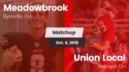 Matchup: Meadowbrook vs. Union Local  2019