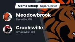 Recap: Meadowbrook  vs. Crooksville  2022