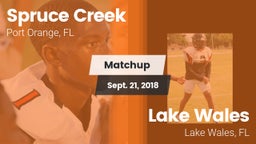 Matchup: Spruce Creek vs. Lake Wales  2018