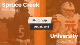 Matchup: Spruce Creek vs. University  2018
