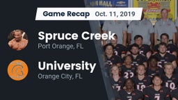 Recap: Spruce Creek  vs. University  2019