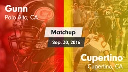 Matchup: Gunn vs. Cupertino  2016