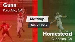 Matchup: Gunn vs. Homestead  2016