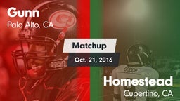 Matchup: Gunn vs. Homestead  2016