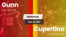 Matchup: Gunn vs. Cupertino  2017