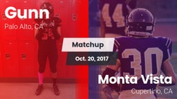 Matchup: Gunn vs. Monta Vista  2017