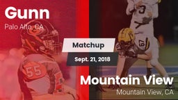 Matchup: Gunn vs. Mountain View  2018