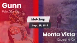 Matchup: Gunn vs. Monta Vista  2018