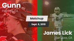 Matchup: Gunn vs. James Lick  2019