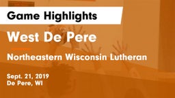 West De Pere  vs Northeastern Wisconsin Lutheran  Game Highlights - Sept. 21, 2019