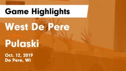 West De Pere  vs Pulaski  Game Highlights - Oct. 12, 2019