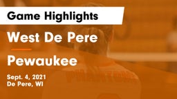 West De Pere  vs Pewaukee  Game Highlights - Sept. 4, 2021