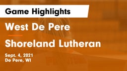 West De Pere  vs Shoreland Lutheran  Game Highlights - Sept. 4, 2021