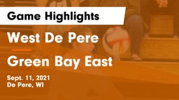 West De Pere  vs Green Bay East  Game Highlights - Sept. 11, 2021