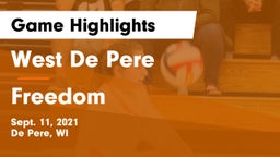 West De Pere  vs Freedom  Game Highlights - Sept. 11, 2021