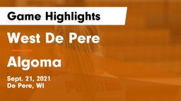 West De Pere  vs Algoma  Game Highlights - Sept. 21, 2021
