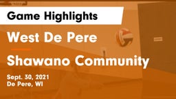 West De Pere  vs Shawano Community  Game Highlights - Sept. 30, 2021