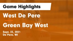 West De Pere  vs Green Bay West Game Highlights - Sept. 23, 2021