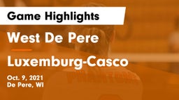 West De Pere  vs Luxemburg-Casco  Game Highlights - Oct. 9, 2021