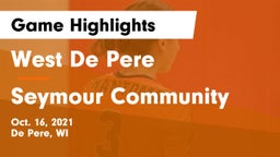 West De Pere  vs Seymour Community  Game Highlights - Oct. 16, 2021