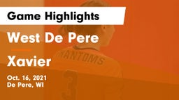 West De Pere  vs Xavier  Game Highlights - Oct. 16, 2021