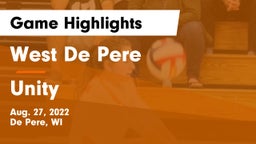 West De Pere  vs Unity  Game Highlights - Aug. 27, 2022