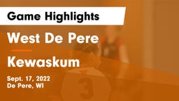 West De Pere  vs Kewaskum  Game Highlights - Sept. 17, 2022