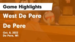 West De Pere  vs De Pere  Game Highlights - Oct. 8, 2022