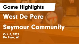 West De Pere  vs Seymour Community  Game Highlights - Oct. 8, 2022