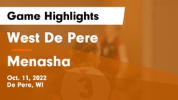 West De Pere  vs Menasha  Game Highlights - Oct. 11, 2022