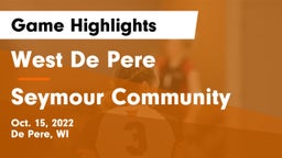 West De Pere  vs Seymour Community  Game Highlights - Oct. 15, 2022