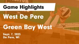 West De Pere  vs Green Bay West Game Highlights - Sept. 7, 2023