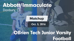 Matchup: Immaculate High vs. OBrien Tech Junior Varsity Football 2016