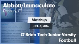Matchup: Immaculate High vs. O'Brien Tech Junior Varsity Football 2015