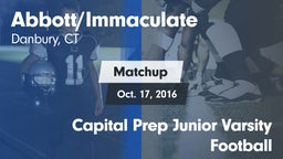 Matchup: Immaculate High vs. Capital Prep Junior Varsity Football 2015