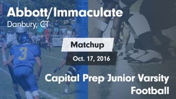 Matchup: Immaculate High vs. Capital Prep Junior Varsity Football 2016