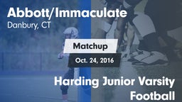 Matchup: Immaculate High vs. Harding Junior Varsity Football 2016