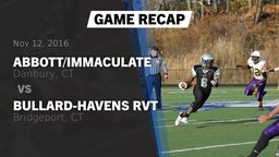 Recap: Abbott/Immaculate vs. Bullard-Havens RVT  2016