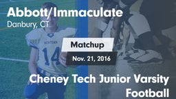 Matchup: Immaculate High vs. Cheney Tech Junior Varsity Football 2015