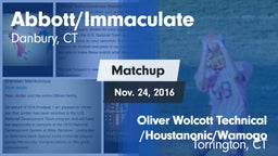 Matchup: Immaculate High vs. Oliver Wolcott Technical /Houstanonic/Wamogo 2015