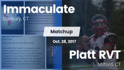 Matchup: Immaculate vs. Platt RVT  2017