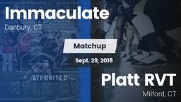 Matchup: Immaculate vs. Platt RVT  2018