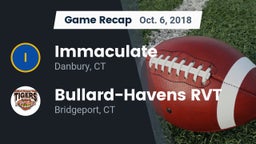 Recap: Immaculate vs. Bullard-Havens RVT  2018