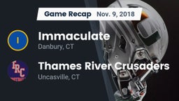 Recap: Immaculate vs. Thames River Crusaders 2018